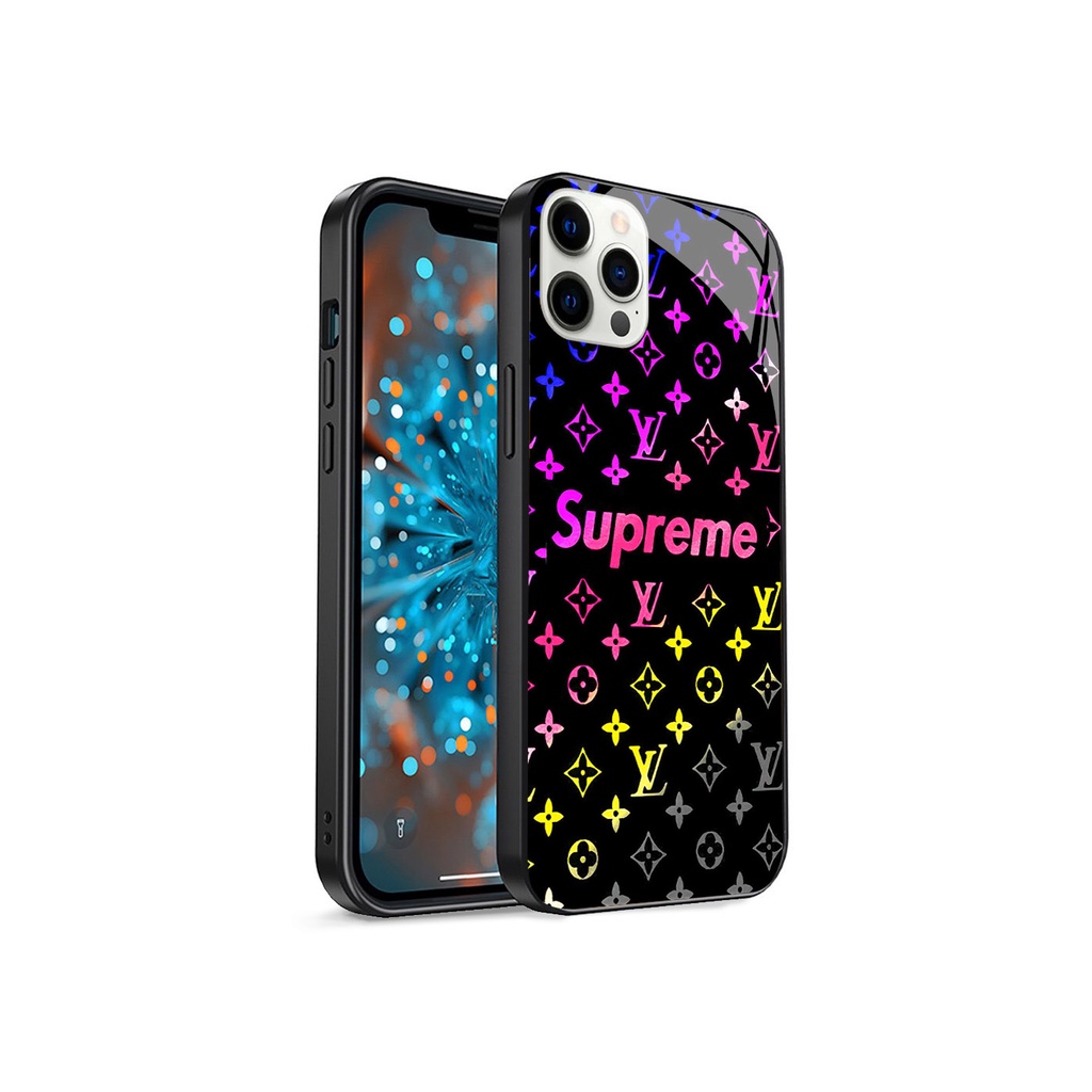 Ốp lưng iphone cao cấp Supreme LV cho iphone 14 13 pro max 12 pro max mini 6 s plus 7 8 plus X r s max 11 pro max Se2