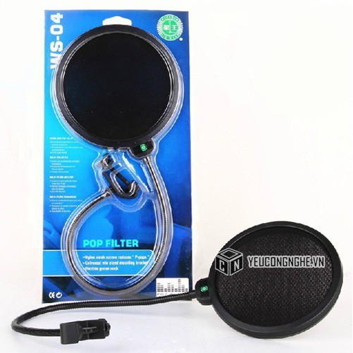 Màng lọc âm cho mic thu âm Pop Filter WS-04 giá rẻ dùng trong strong thu hát