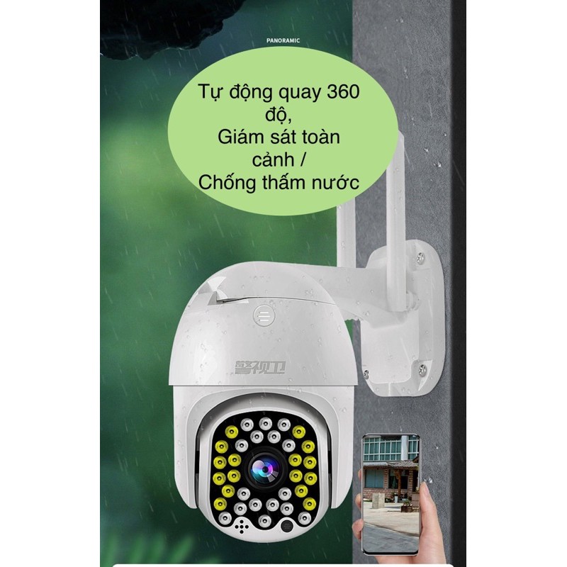 Camera 4G giám sát 360° sử dụng Sim 4G Full HD 1080P ngoài trời | BigBuy360 - bigbuy360.vn