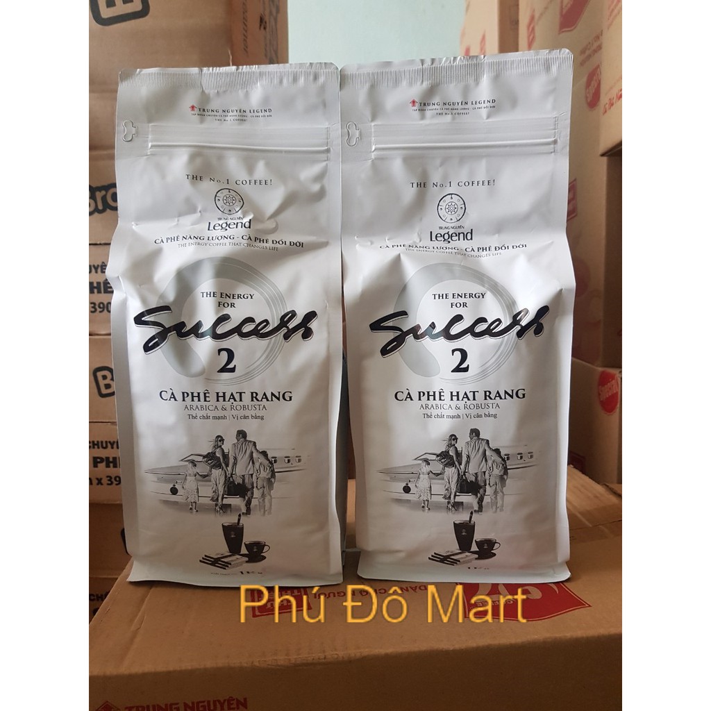 Cà Phê Hạt Trung Nguyên Legend Success 2 loại túi 1kg