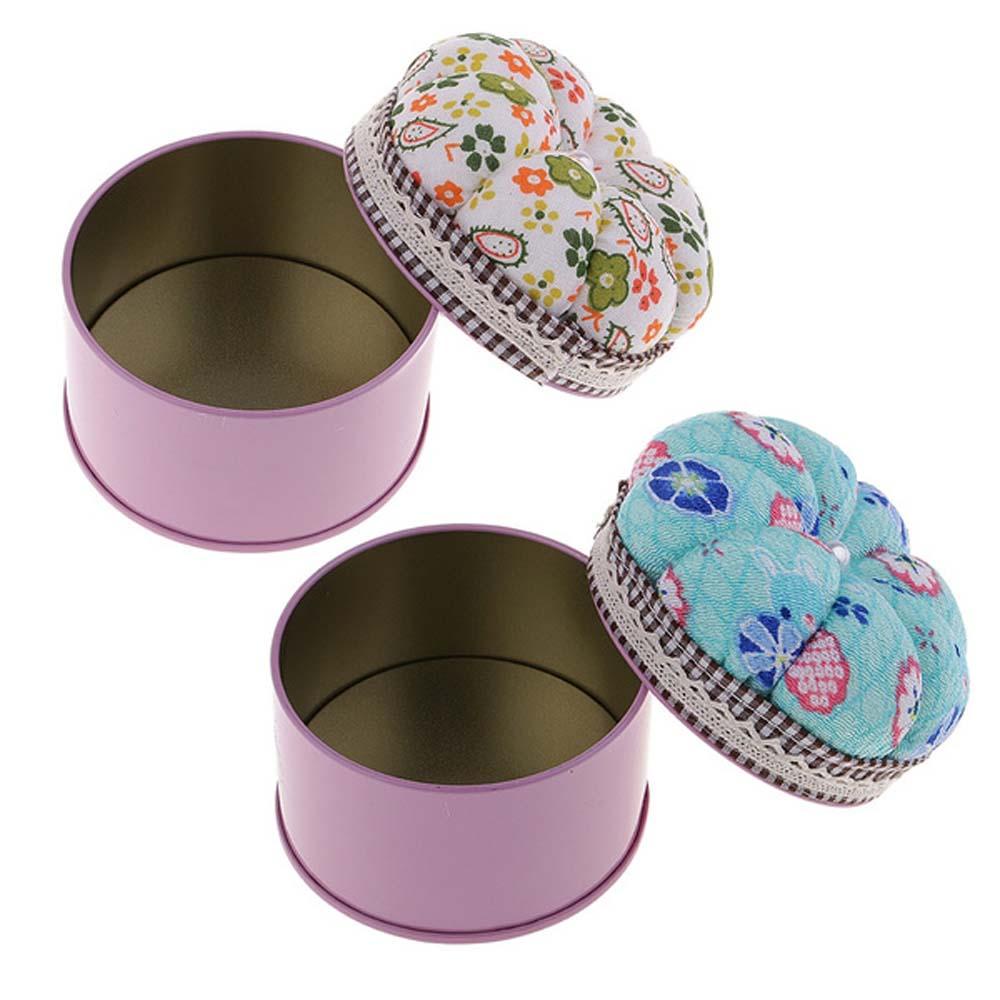 Giá Đỡ Kim Khâu Hình Quả Bí Ngô Bằng Vải Cotton Màu Ngà DIY