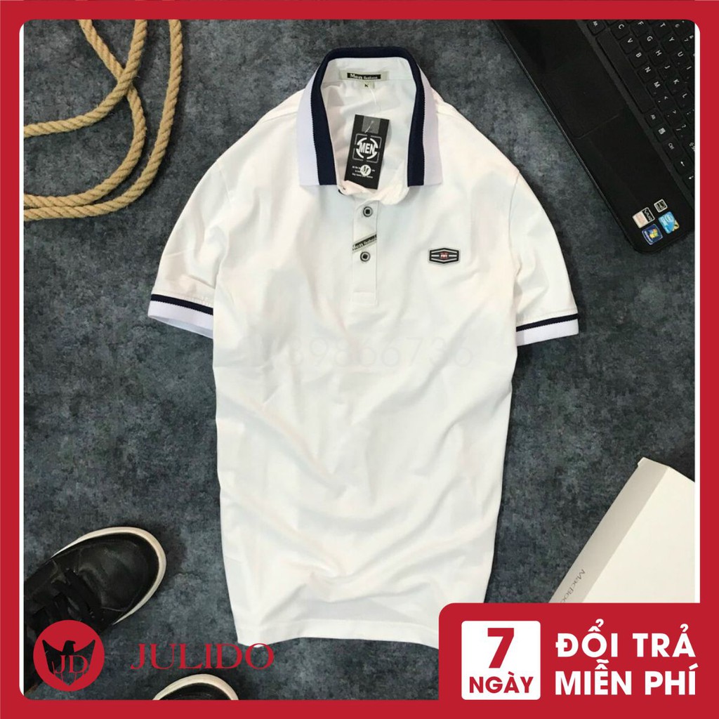 Áo thun Polo nam cổ bẻ vải cá sấu Cotton trẻ trung 3 màu  -JULIDO HÀNG LOẠI 1
