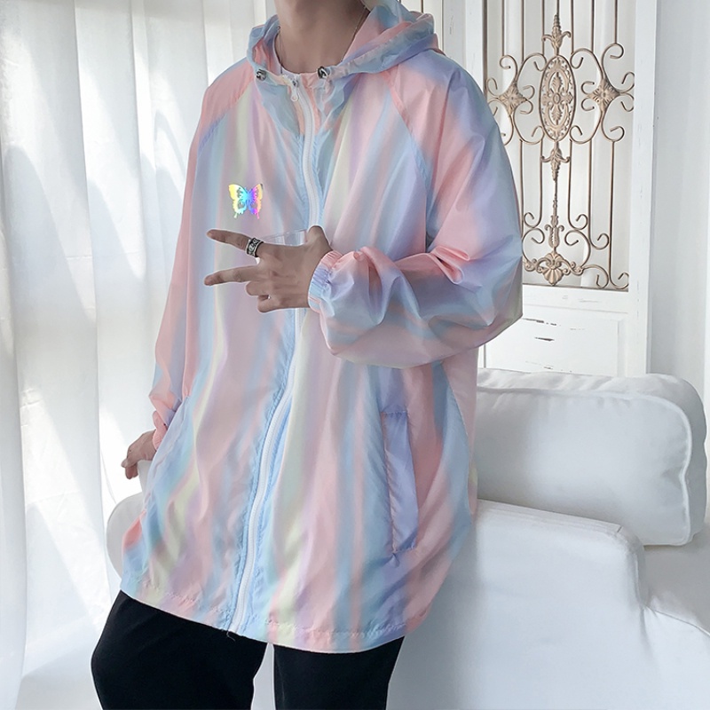 ✦ AFFLIGA ✦Áo khoác chống nắng vải lụa lạnh siêu mỏng thoáng khí phong cách Hàn Quốc size M-2XL cho nam và nữ