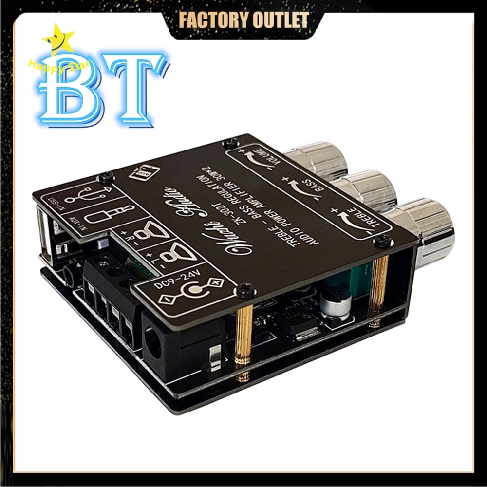 Bảng Mạch Khuếch Đại Âm Thanh Zk-302t BL 2.0 30w + 30w Chất Lượng Cao