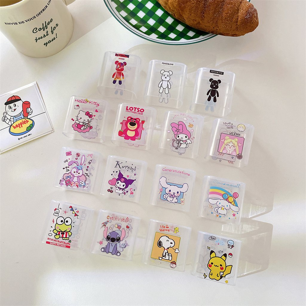 Ốp Điện Thoại TPU Mềm Họa Tiết Gấu / Thỏ StellaLou / Cinnamoroll / Melody / Pokemon / Thỏ StellaLou / Melody / Gấu Kaws / Melody / Gấu Kaws