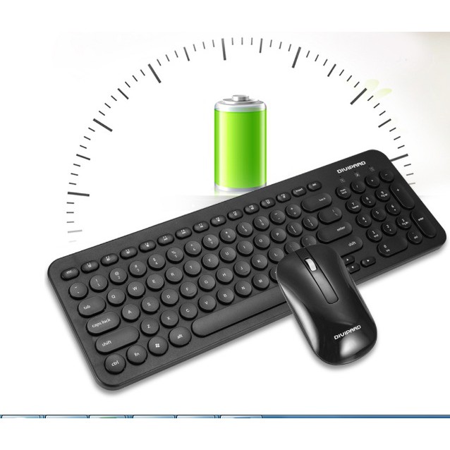 Bàn phím Và Chuột Không Dây DIVIPAD K520 Màu Đen