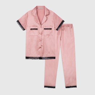 𝗛𝗮̀𝗻𝗴 𝗰𝗵𝗶́𝗻𝗵 𝗵𝗮̃𝗻𝗴 set pyjamas lụa f3 ren nổi acqd 4 màu cao cấp - on workshop