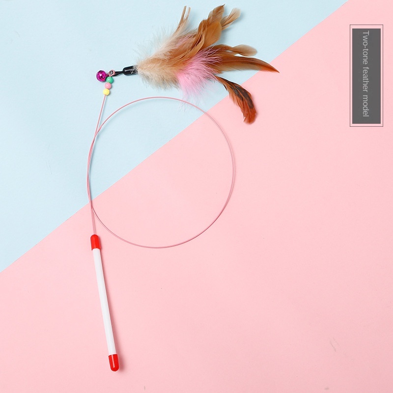 1 Gậy Gắn Lông Vũ Đồ Chơi Tương Tác Cho Mèo
