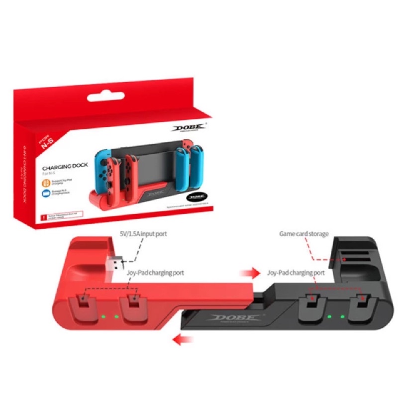 Đế sạc đa năng 6 trong 1 cho Nintendo Switch Console Gamepad Đế sạc cho Nintendo Switch Joypad