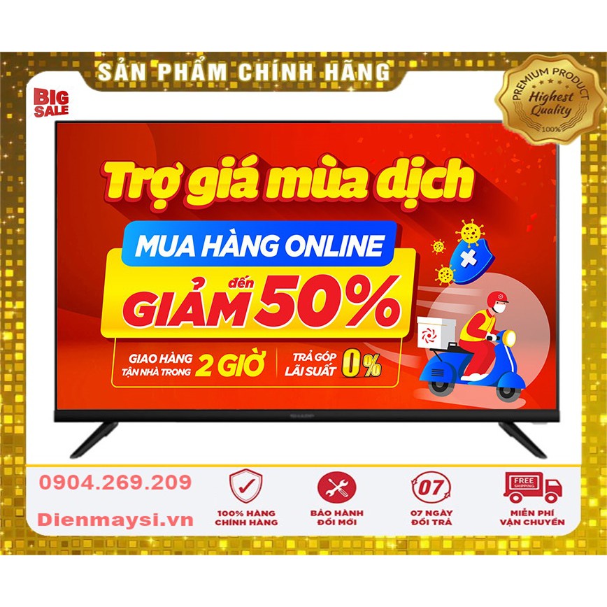 Smart Tivi 4K 55 inch Sharp 4T-C55CJ2X (Miễn phí giao tại HCM-ngoài tỉnh liên hệ shop)
