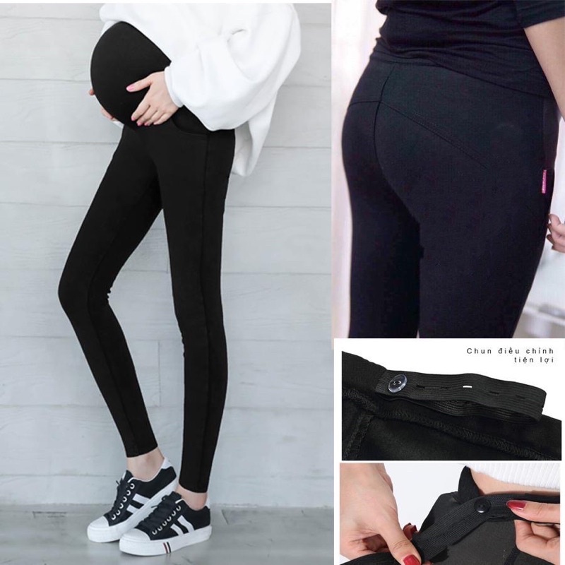 Quần legging bầu nâng mông full size 40-90kg