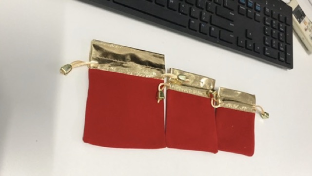 Combo 10 túi nhung đựng trang sức vòng tay, nhẫn | BigBuy360 - bigbuy360.vn