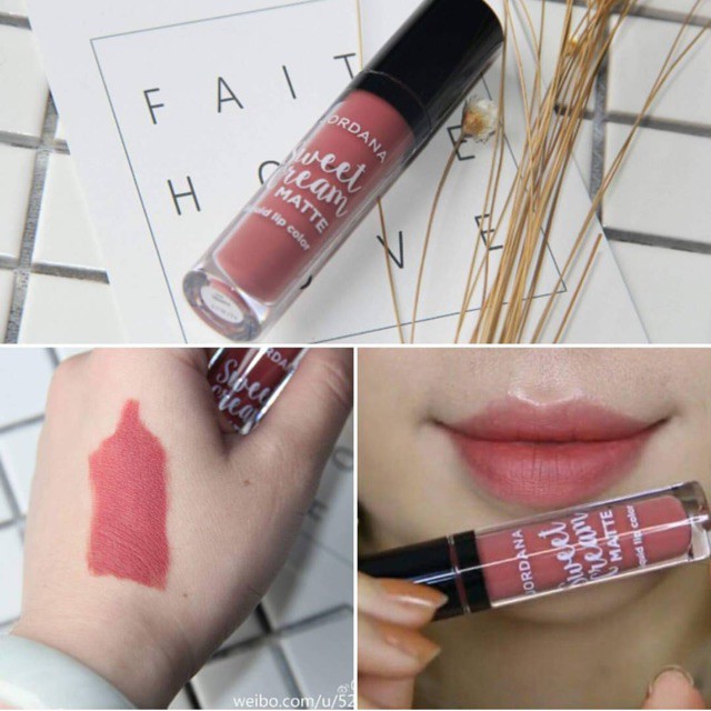 SON KEM LÌ JORDANA SWEET CREAM MATTE LIQUID LIP COLOR