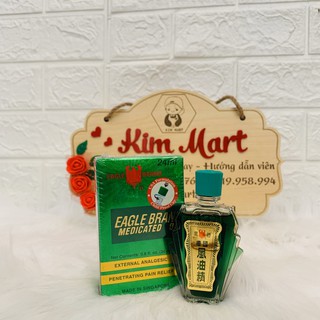 Dầu Gió Xanh Con Ó 2 nắp Eagle Brand 24 ml