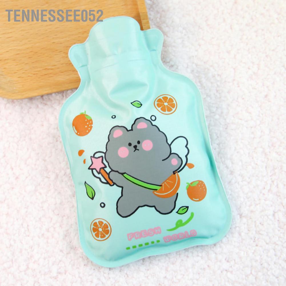 Tennessee052 Hot Water Bottle Cute Cartoon Thickened Multifunctional PVC Bag for Winter Pain Relief