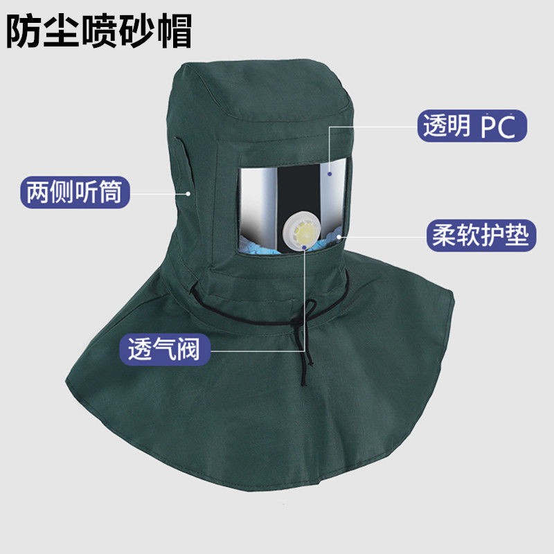 Protective mask, dust cap, industrial dust hood, sanding cap, special paint spraying cap for sandblasting, sanding dust