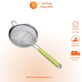 Rây lọc inox cán xanh, rây lọc đồ dùng ăn dặm ,lọc thực phẩm lọc cháo siêu mịn hàng loại 1