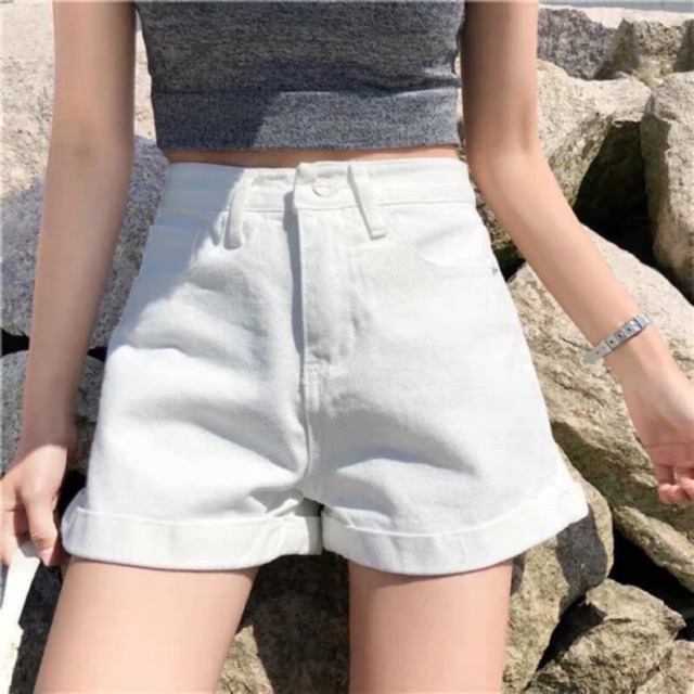 Quần SHORT KAKI TRƠN lưng siêu cao nữ đùi ôm không túi trước // Thiên yết