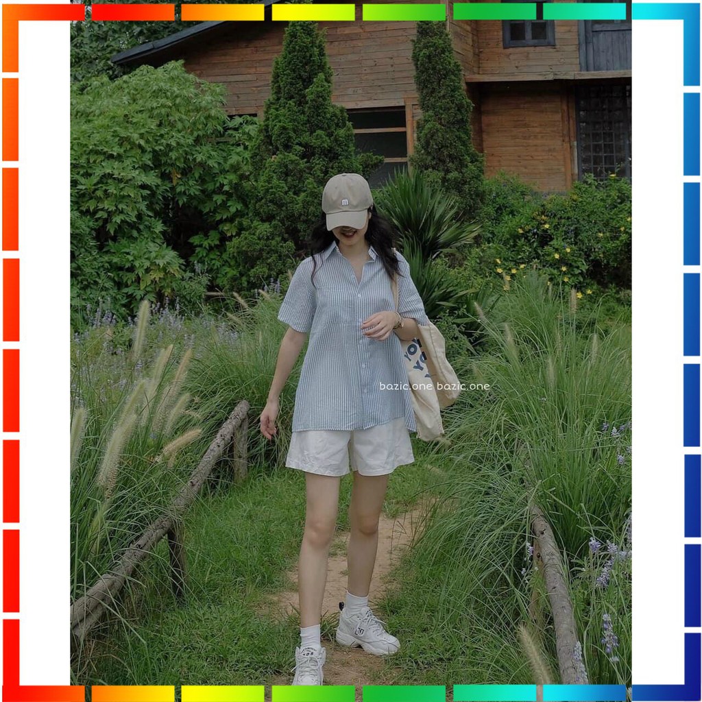 ( ẢNH THẬT ) - SET SƠ MỈ KẺ XẺ LƯNG TAY LỠ KÈM QUẦN SHORT KAKI TRẮNG PHONG CÁCH TEEN HÀN QUỐC FORM Đ | BigBuy360 - bigbuy360.vn
