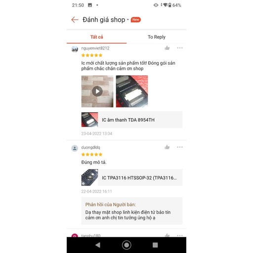 SO IC KHUÊCH ĐẠI ÂM THANH TPA3116 HTSSOP-32