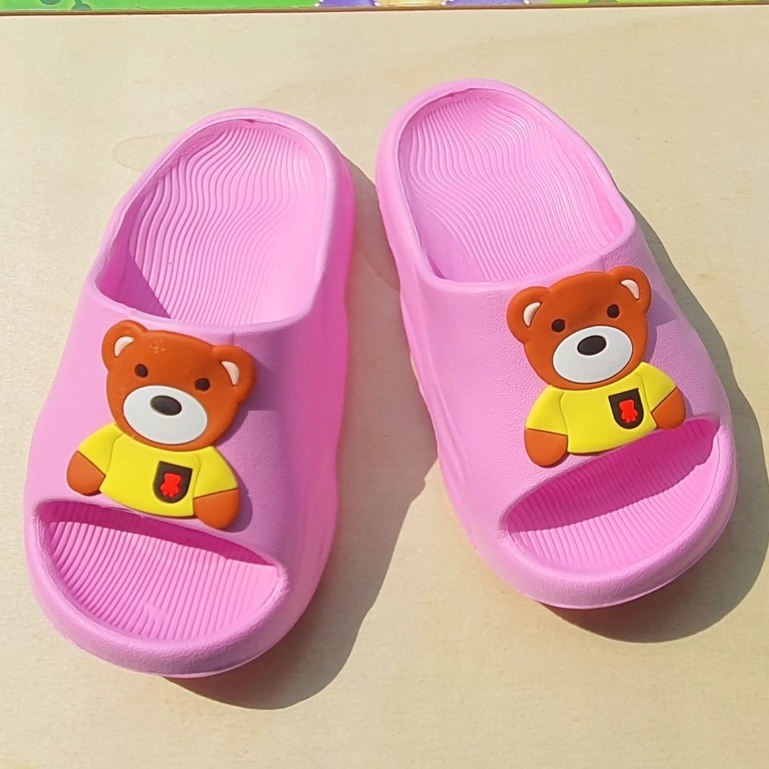 Dép bánh mì siêu nhẹ cho bé trai bé gái hình gấu túi siêu to