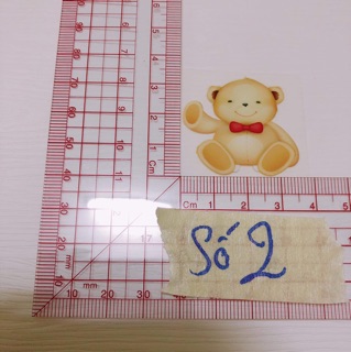 Sticker ủi, hình ủi, patch ủi hình gấu (Phụ liệu may vá trang trí quần áo may mặc, Handmade, DIY)