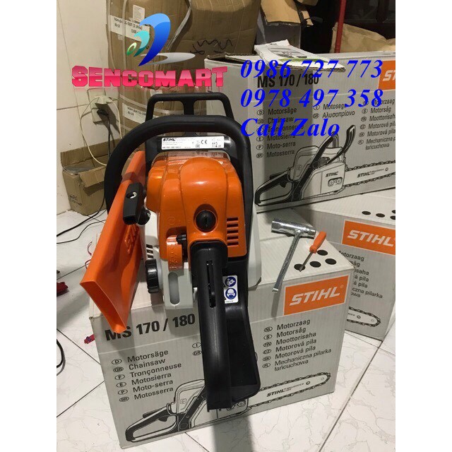 Máy cưa xích cầm tay Stihl MS180 chạy xăng pha nhớt loại tốt nhất