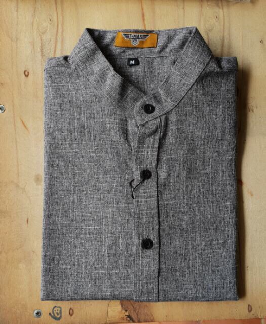 Áo sơ mi nam đũi cổ tàu, Ao so mi đũi nam chất vải đũi loại đep