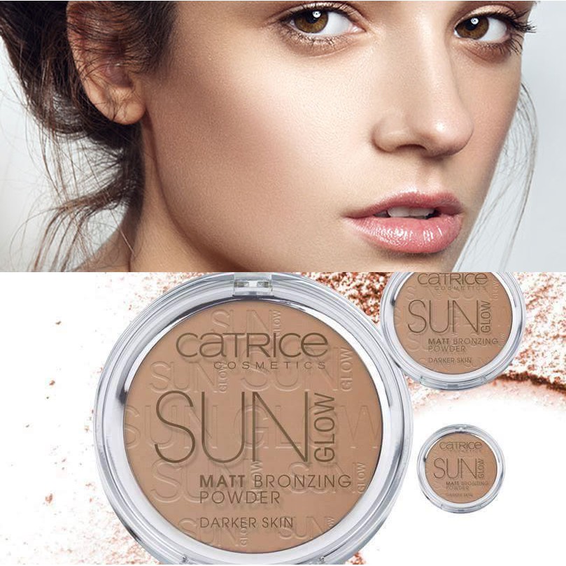 Phấn tạo khối Catrice Sun Glow Mater Bronzing Powder Medium Skin - Hàng Ba Lan