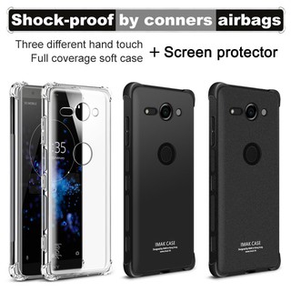 IMAK TPU Silicone Shockproof Back Cover For Sony Xperia XZ2 Compact