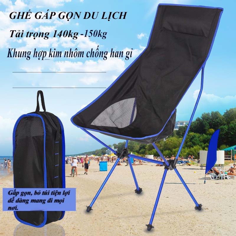 GHẾ XẾP GẤP GỌN CÂU CÁ PICNIC DÃ NGOẠI Du Lịch SIÊU NHẸ CHẮC CHẮN BỀN THOẢI MÁI THUẬN TIỆN X90