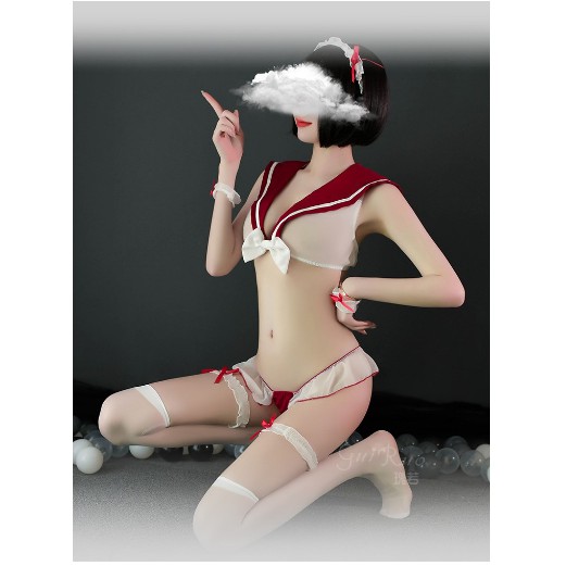 Đồ ngủ nữ sexy gợi cảm phong cách cosplay nữ sinh trong suốt L029 | BigBuy360 - bigbuy360.vn