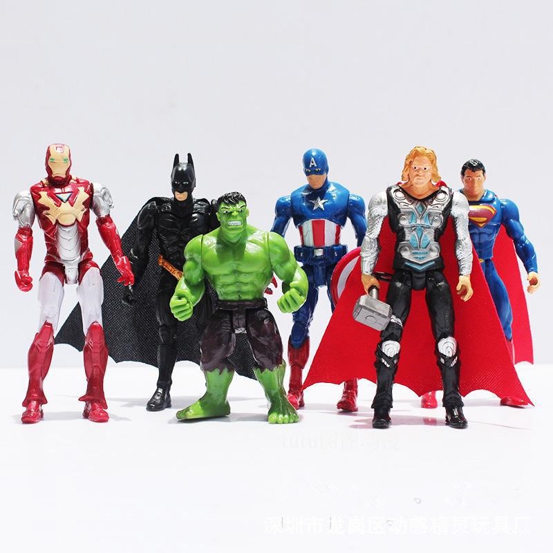 Set 6 Mô Hình Đồ Chơi Siêu Anh Hùng Marvel 10Cm