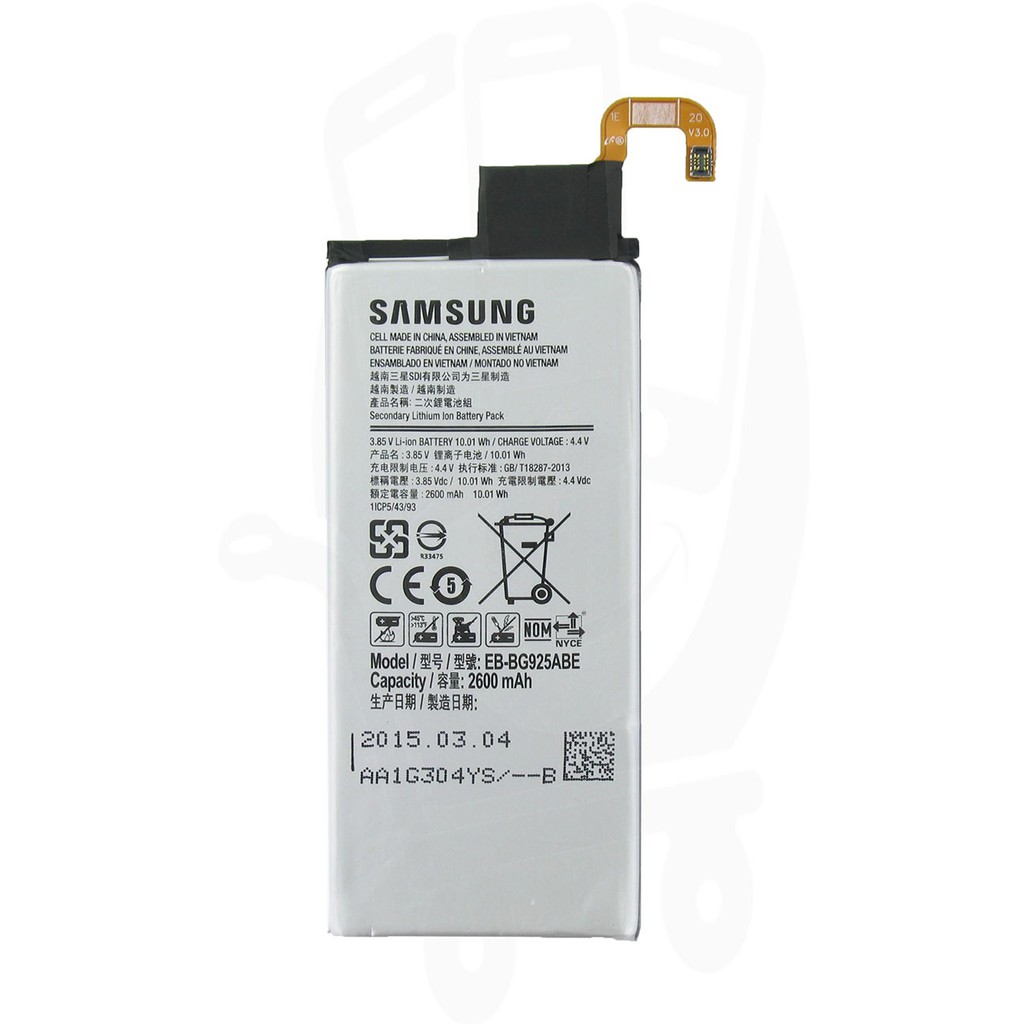 Pin Samsung S6 Edge mã G925 dung lượng 2600 mAh xịn, bảo hành 3 tháng