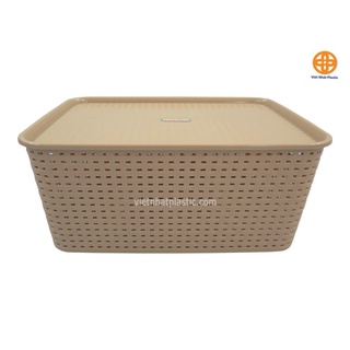 [Giá sỉ] Rổ đan có nắp nhựa việt nhật