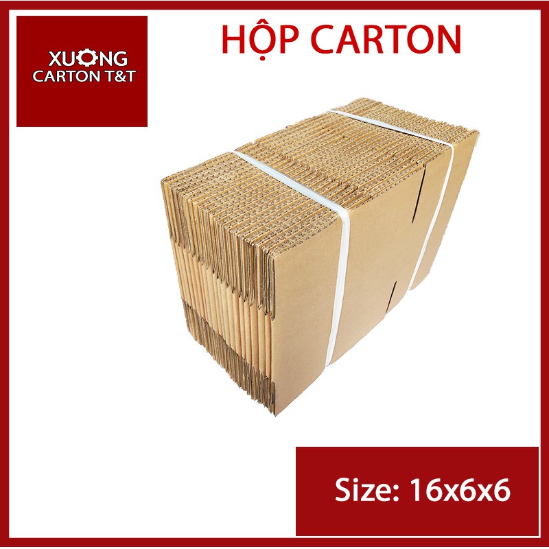 Combo 40 hộp 16x6x6 Hộp carton đóng gói