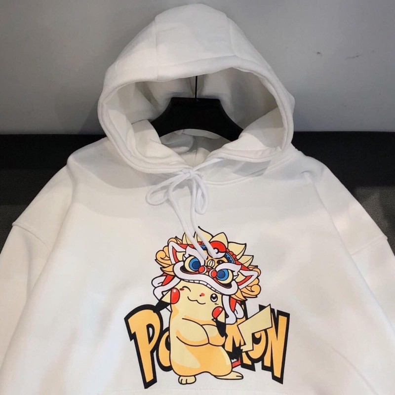 Áo hoodie nỉ pikachu