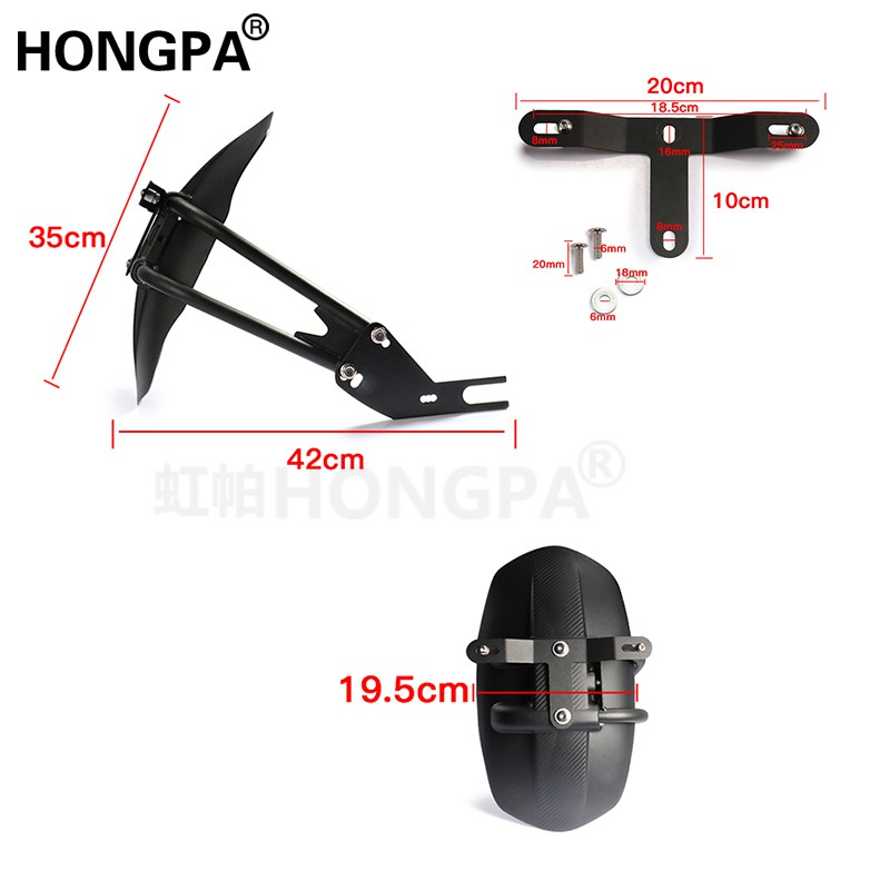 FENDER Tấm Chắn Bùn Phía Sau Dành Cho Xe Mô Tô Yamaha MT07 MT09 Honda Ducati