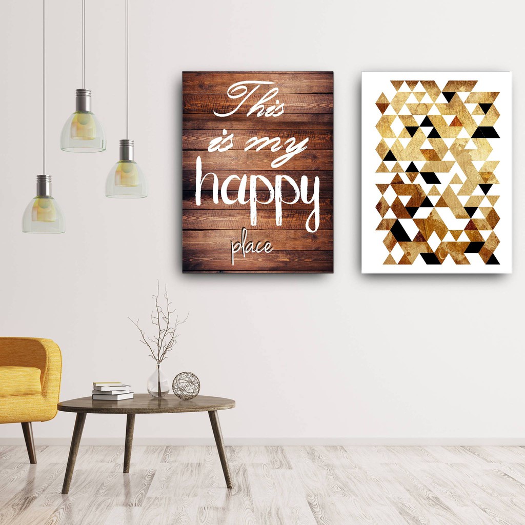 Bộ 2 Tranh Happy Place