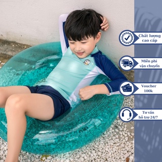 Đồ bơi áo tắm em bé BIKINI PASSPORT KID - Bé Trai tay dài phối màu