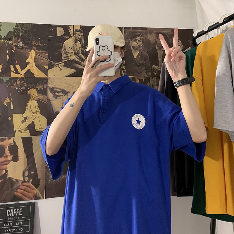 Áo Thun Polo Ngắn Tay Form Rộng Phong Cách Hàn Quốc Dành Cho Nam | BigBuy360 - bigbuy360.vn