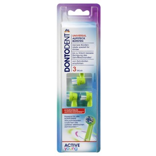 Vỉ 3 Đầu Bàn Chải Điện Dontodent Active Young