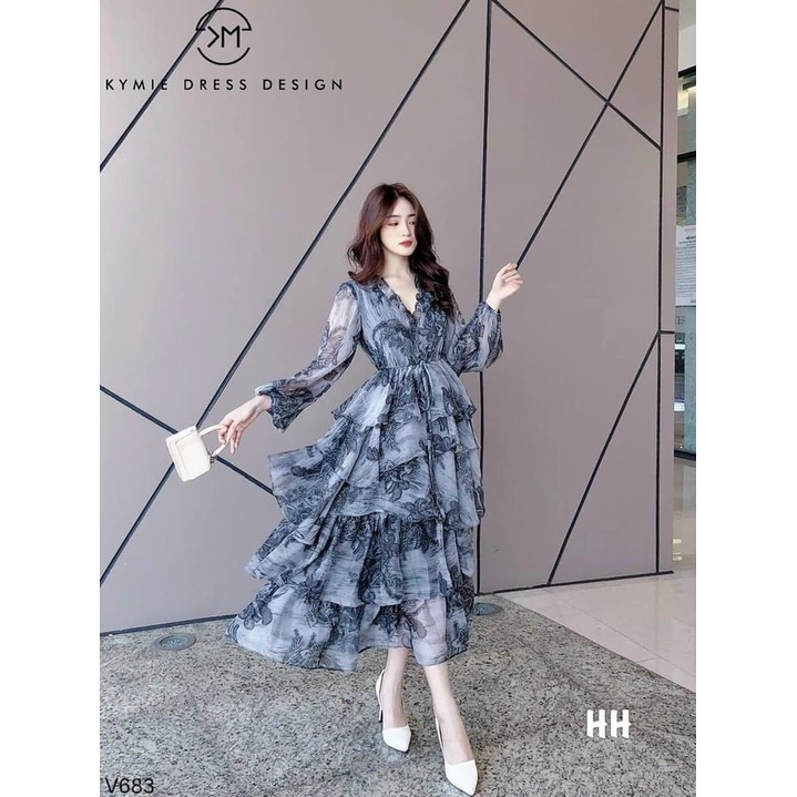 Váy hoa tầng siêu đẹp