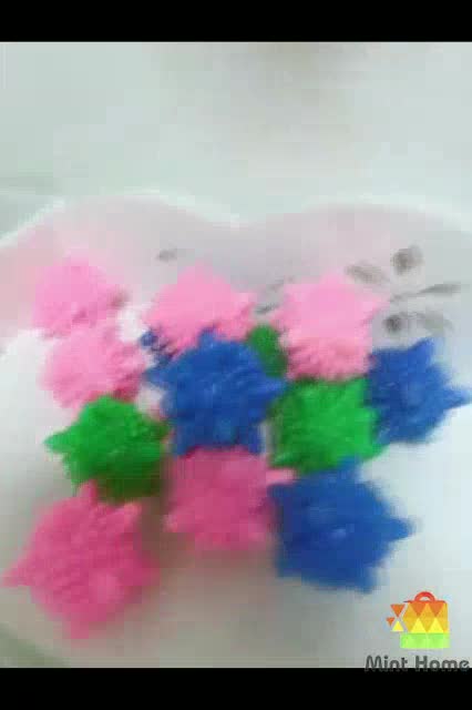 COMBO 10 Bóng giặt quần áo cầu gai viên, banh gai mini máy giặt đồ thay nước giặt, xả, tẩy siêu sạch chống nhăn