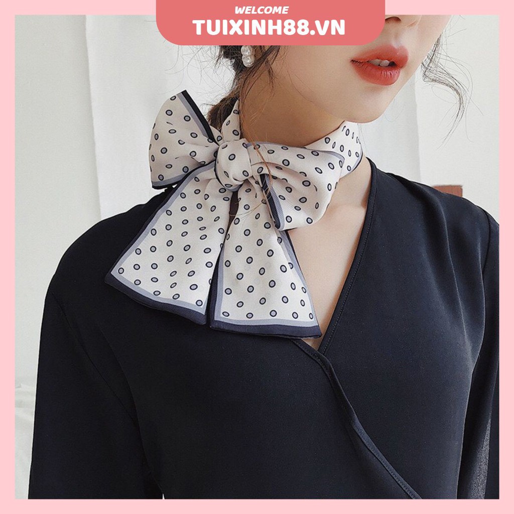 Khăn Lụa Quàng Cổ Phối Đồ Công Sở Chụp Ảnh Tiktok Siêu Đẹp