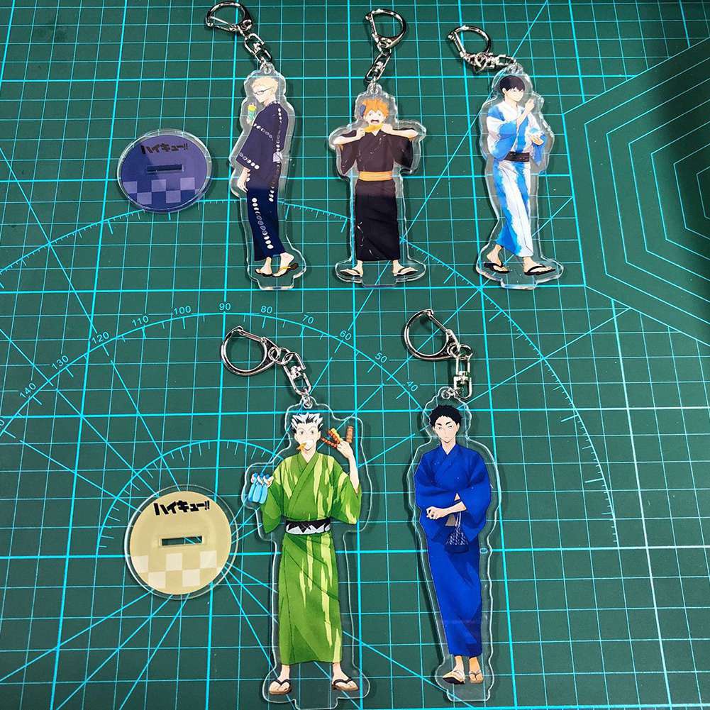 Mô hình đứng hình nhân vật phim anime Haikyuu Hinata Kageyama Tsukishima Sugawara trang trí tiện dụng