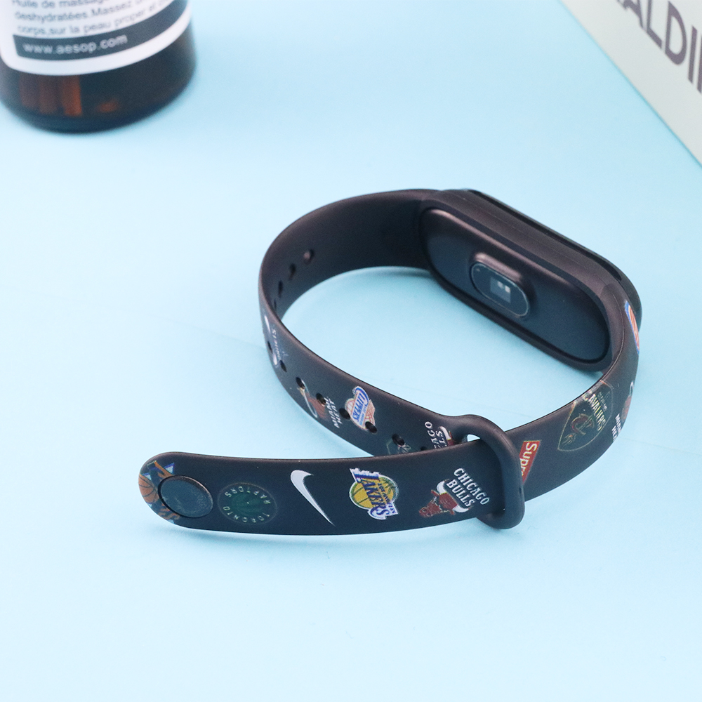 Dây Đeo Silicon Màu Trơn Thay Thế Cho Xiaomi Mi Band 6 6 NFC Mi Band 6 54 3