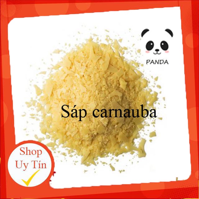 Sáp carnauba 100g Nguyên liệu làm mỹ phẩm Nguyên liệu làm son handmde &lt;3 Panda Store
