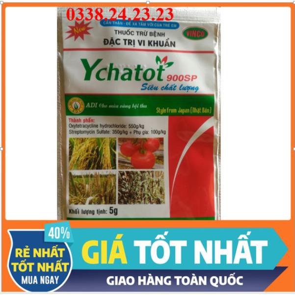 Thuốc trừ bệnh đặc trị vi khuẩn, giúp cây xanh lá- Ychatot 900SP 5g