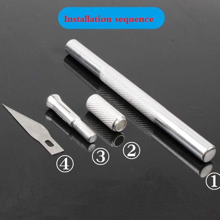 KQ- Aluminum Alloy Metal Carving Knife, Utility Knife, Multi-Purpose